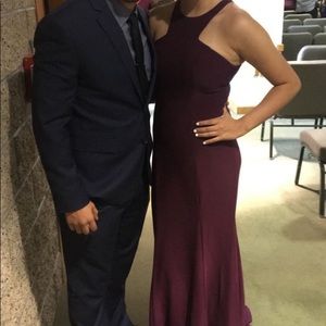 Xscape from Macys long halter top dress